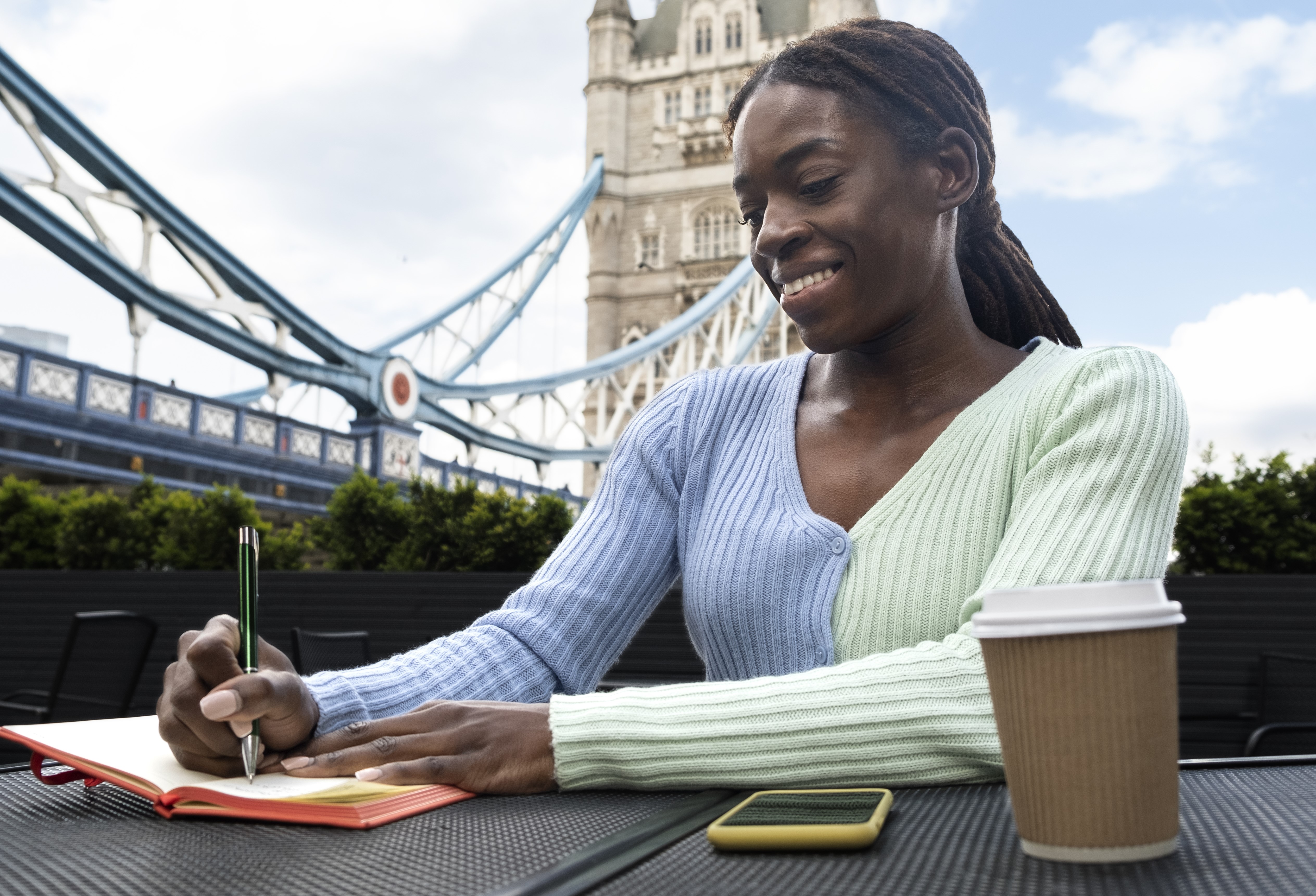 International students on a university campus